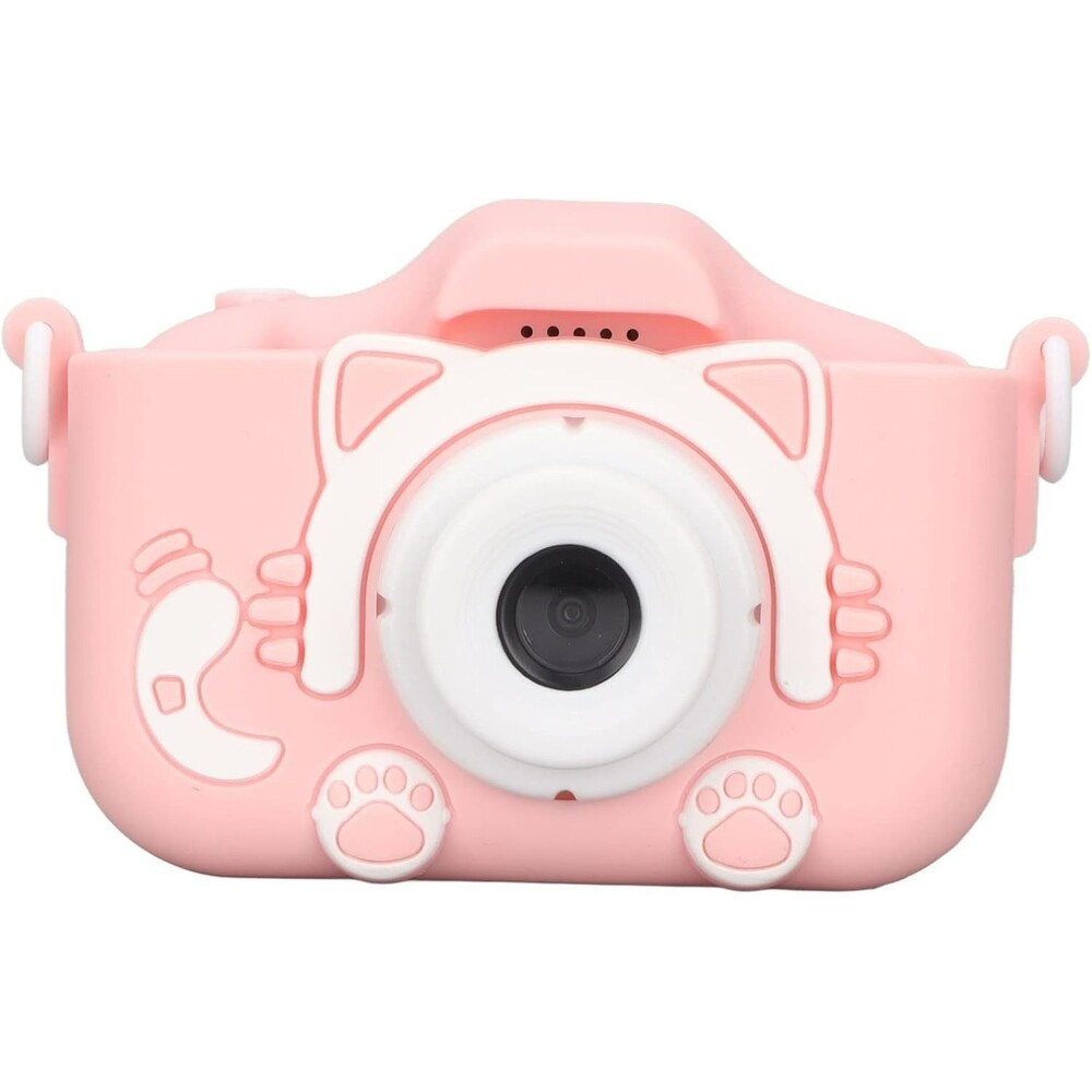 Kids Digital Camera Cat Design 1920x1080px Photo Video MP3 Games Pink